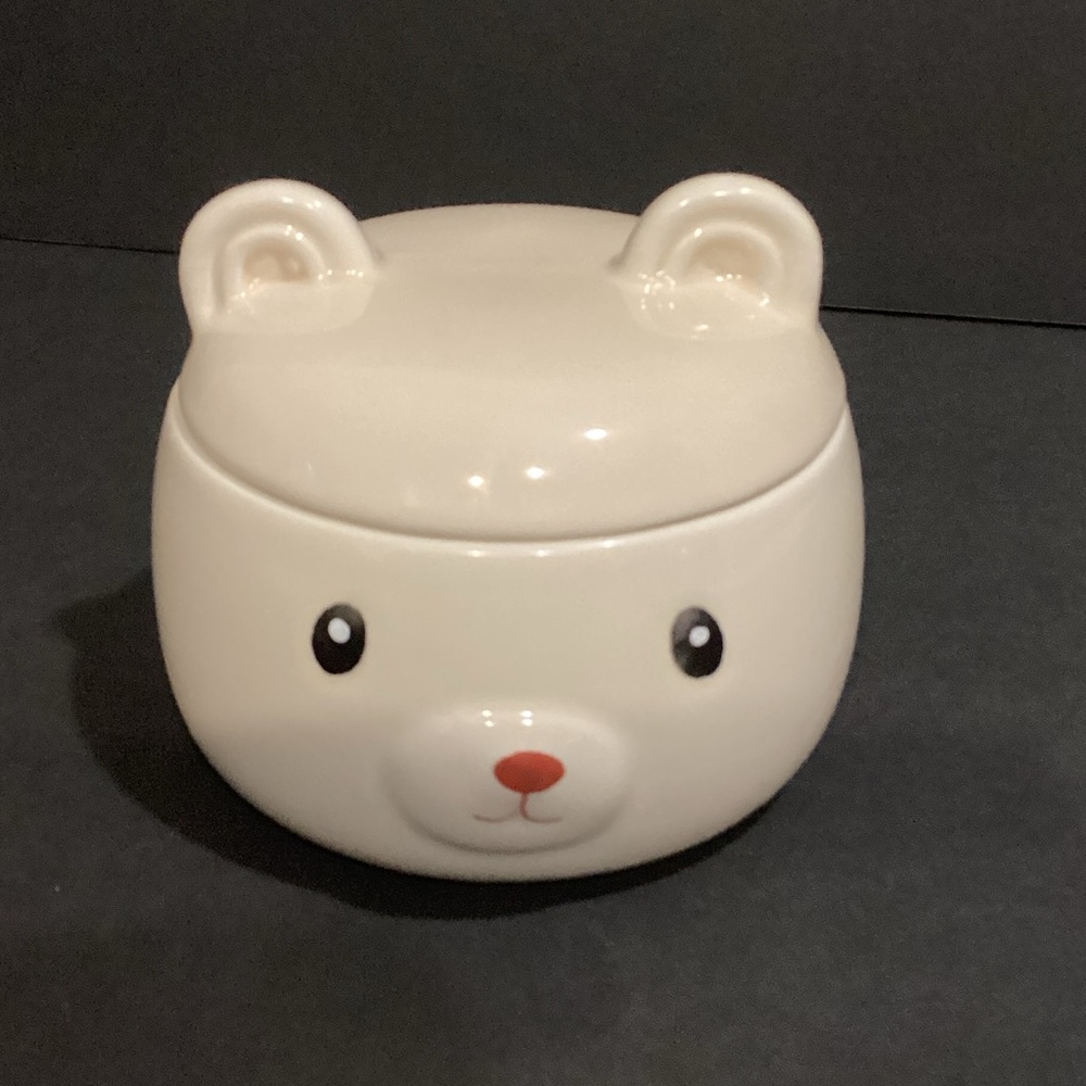 Cute Bear Ceramic Trinket Box